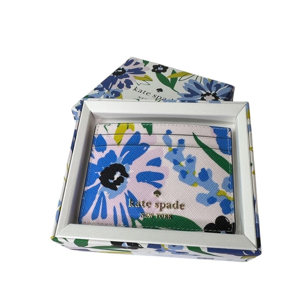 Kate Spade Boxed Madison Floral Small Slim Card Holder - Picture 6 of 10